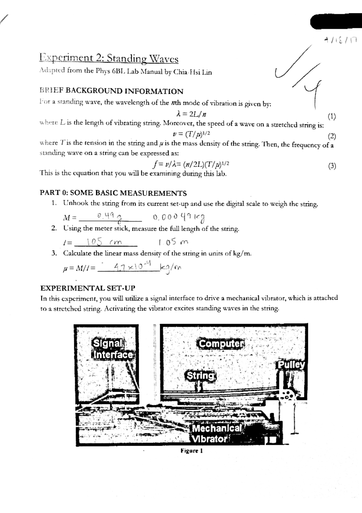 Physics 6B Lab 2 - Professor - Seth Dorfman - PHYS 6B - Studocu