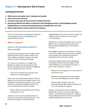 Chapter 10 - Reducing Your Risk of Cardiovascular Disease - Chapter 10 ...