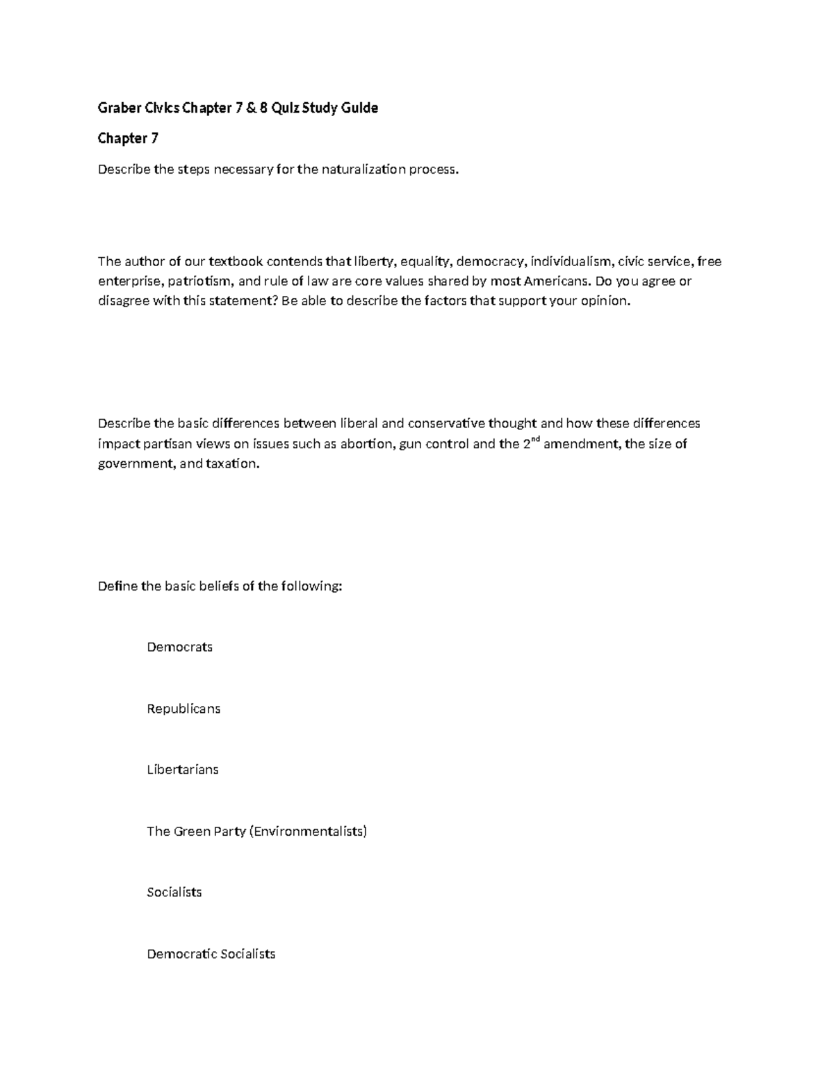 Civics+Chapter+7+&+8+Study+Guide - Graber Civics Chapter 7 & 8 Quiz ...