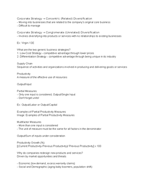 Gen Bus 307 - Lecture Notes. - Regression Analysis Used To: Predict The 