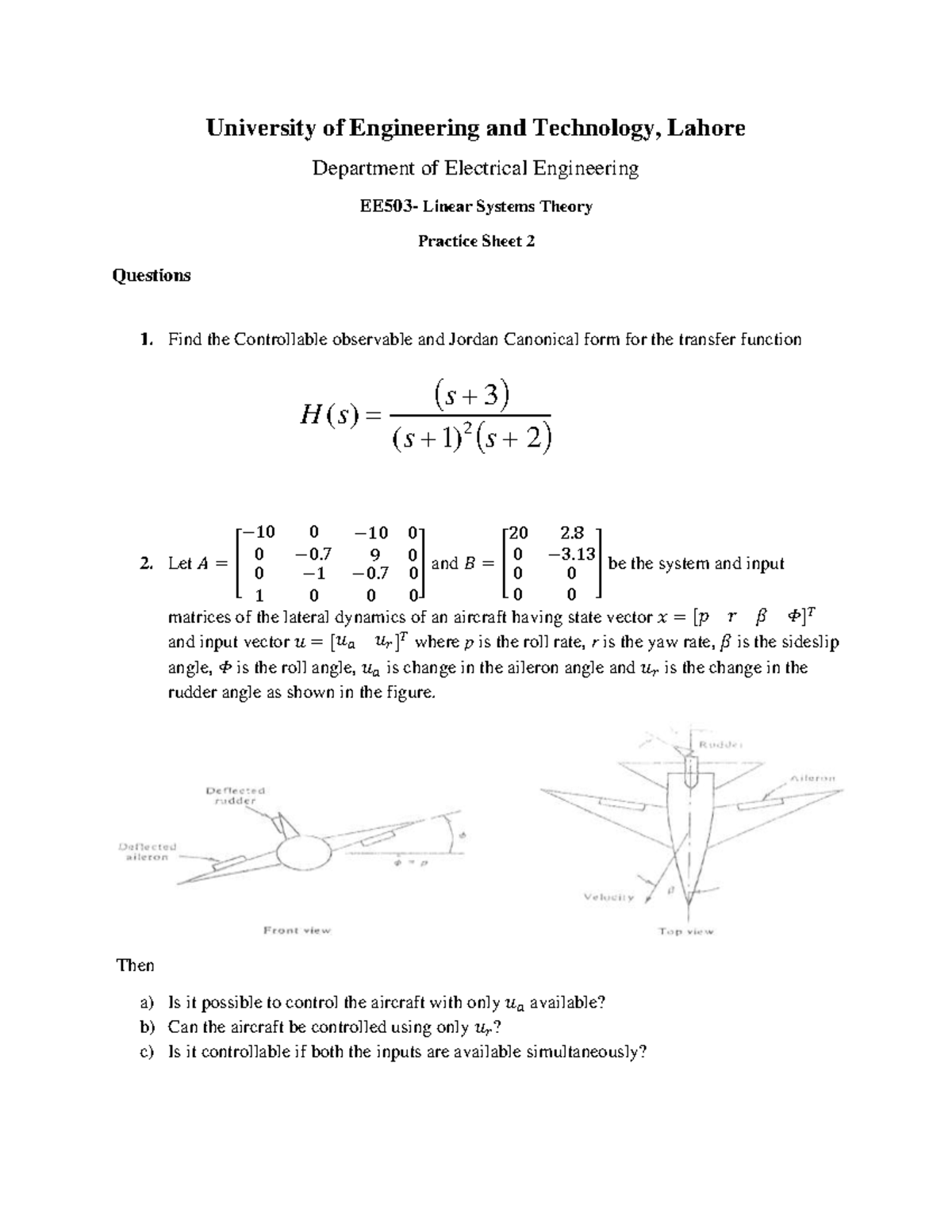Practice Sheet 2 - assdm s dsxc bndsdcxhjbn x x - University of ...