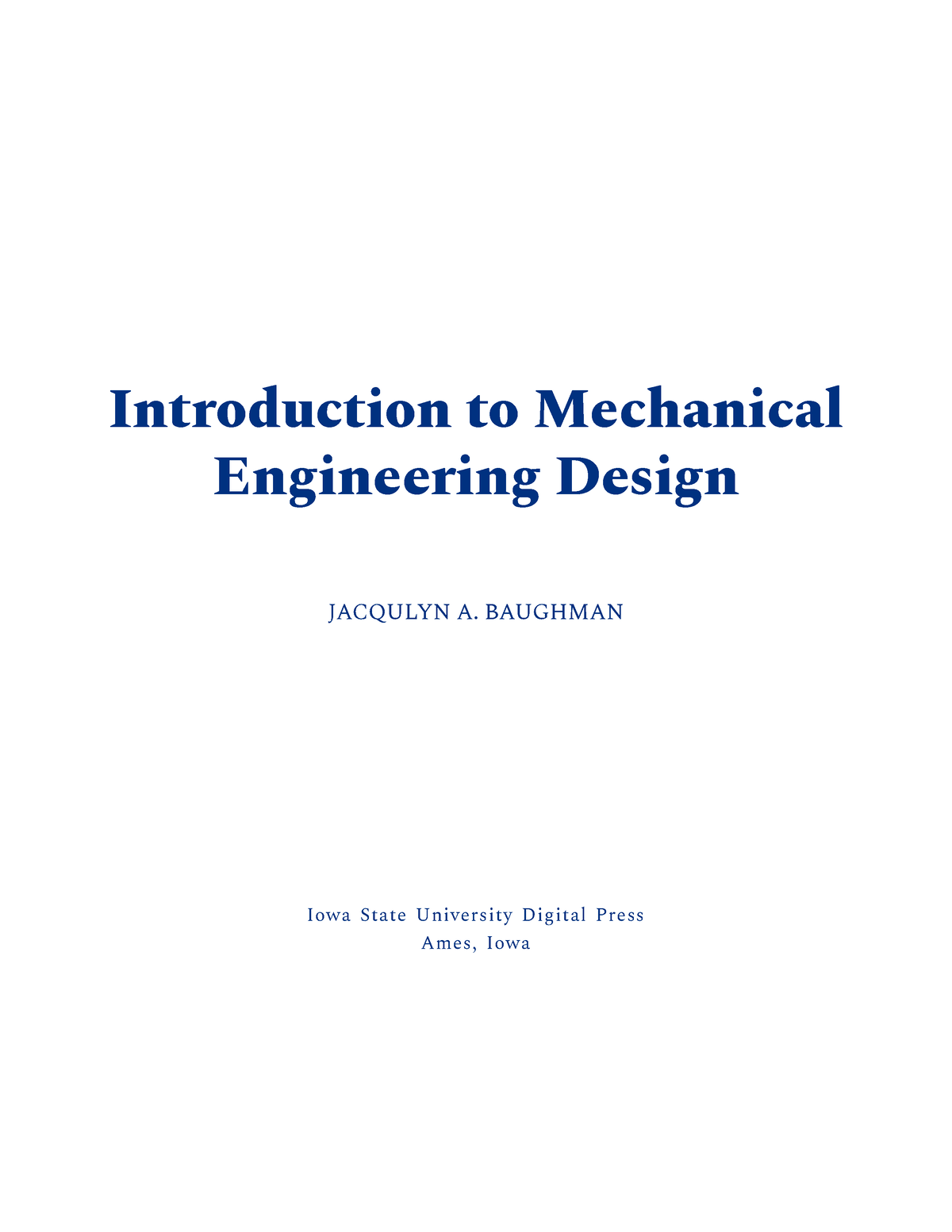 mechanical design thesis