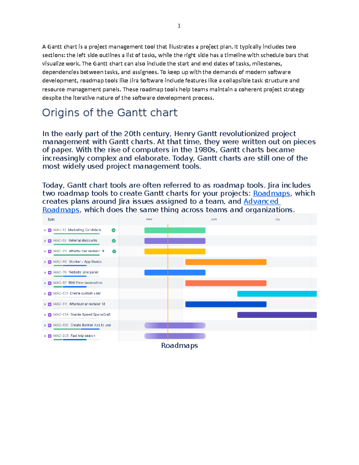 Gantt chart is a project management tool that illustrates a project ...