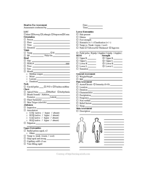 Complete Head to Toe Assessment Validation Form - Copy (1) - Complete ...