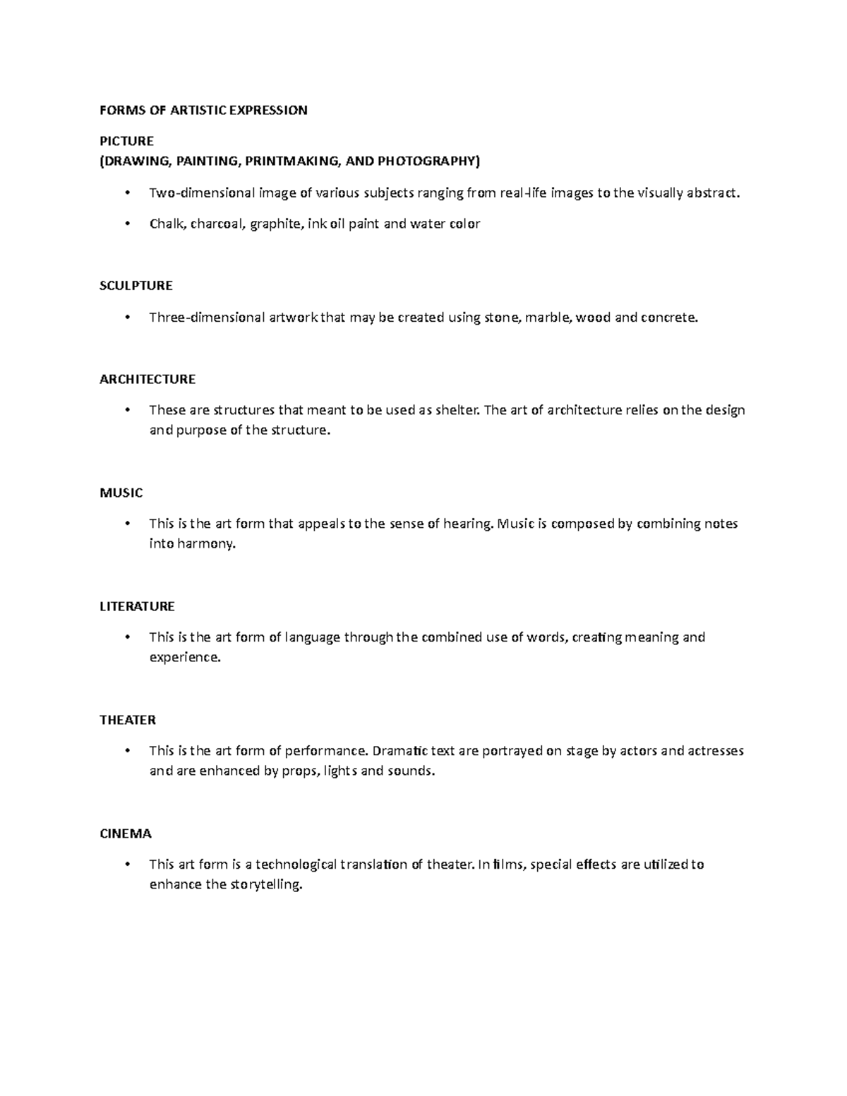 lesson-6-forms-of-artistic-expression-forms-of-artistic-expression