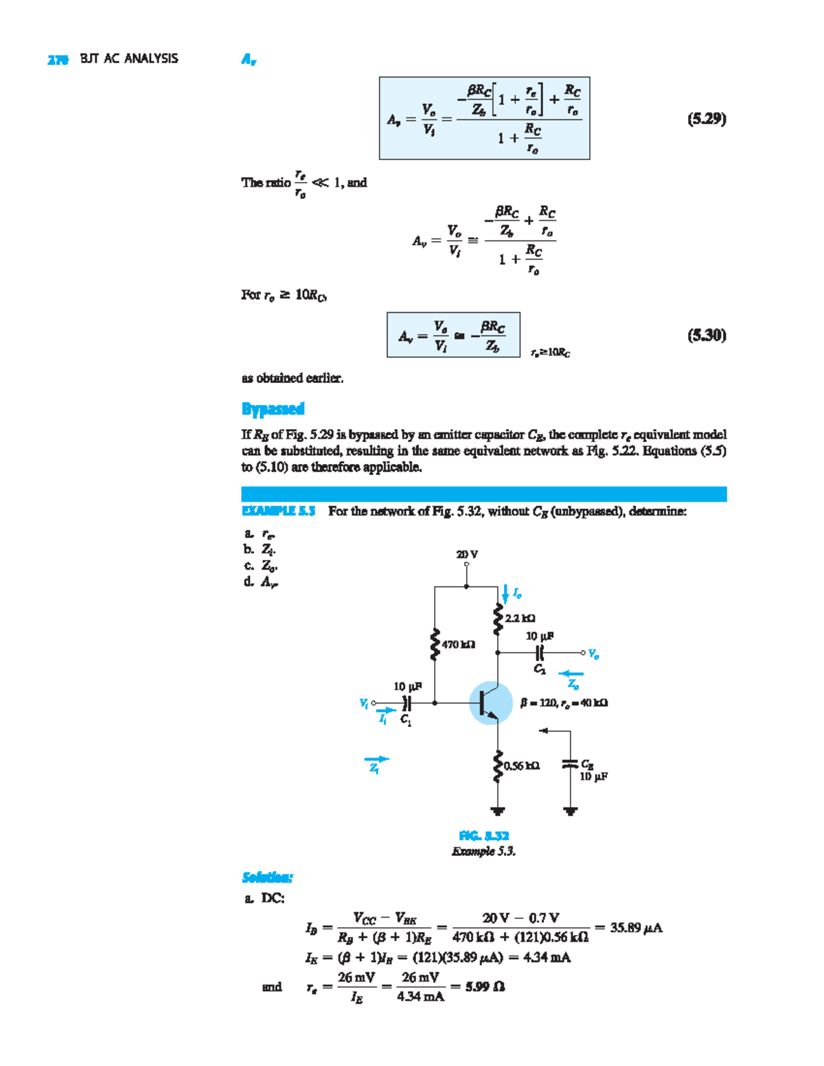 Bypassed - Electronic Circuit: devices and analysis - Studocu