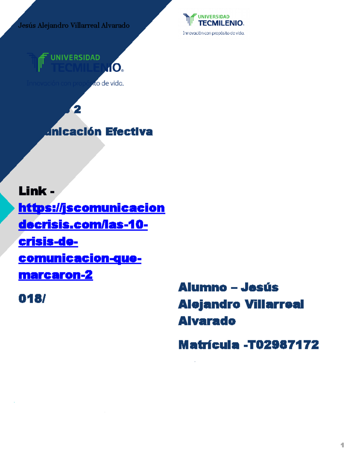Ejercicio 2 Comunicación Ef - Ejercicio 2 Comunicación Efectiva Link ...