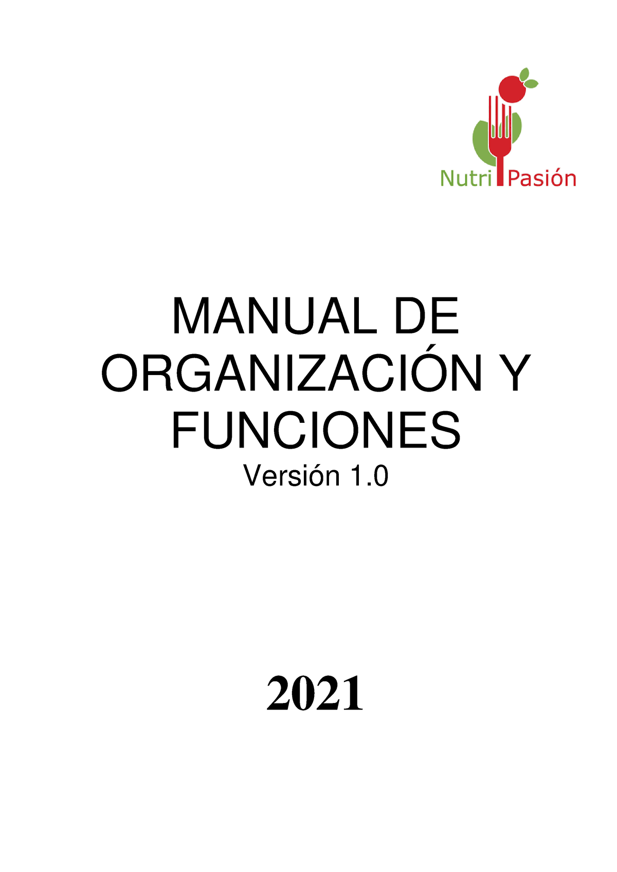 Manual De Organización Y Funciones (MOF) - MANUAL DE ORGANIZACIÓN Y ...