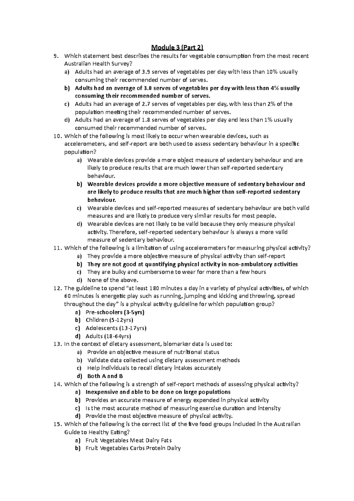 Module 3 Quiz Part 2 - Quiz 3 (part 2) - Module 3 (Part 2) Which ...