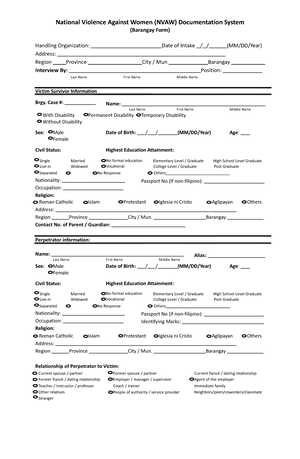 VAW Desk Form 5 - VAWC Functionality Assessment Form 3 - DILG-NBOO VAW ...