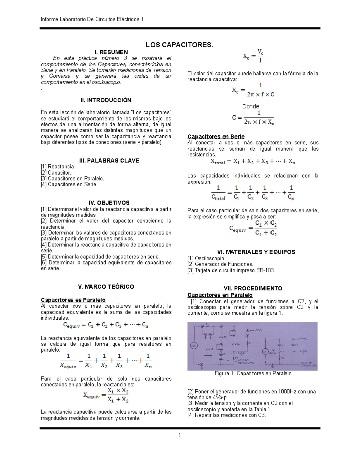 Informe. Lección 3 Circuitos 2018 Final - Informe Laboratorio De ...