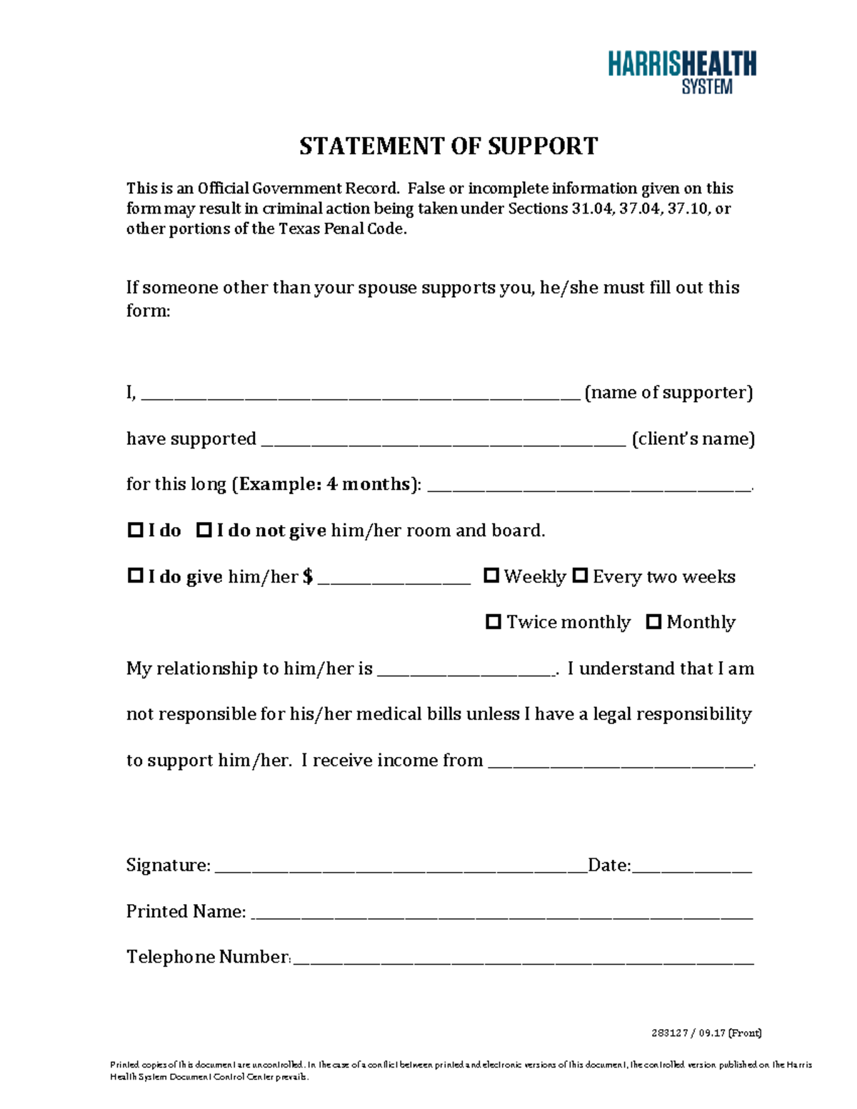 Support-statement-english - STATEMENT OF SUPPORT This is an Official ...