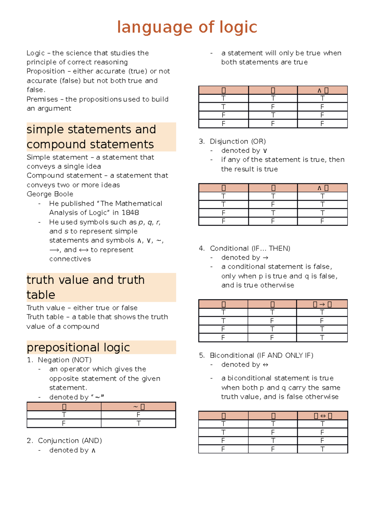 Chapter 2 Language of Logic language of logic Logic the science