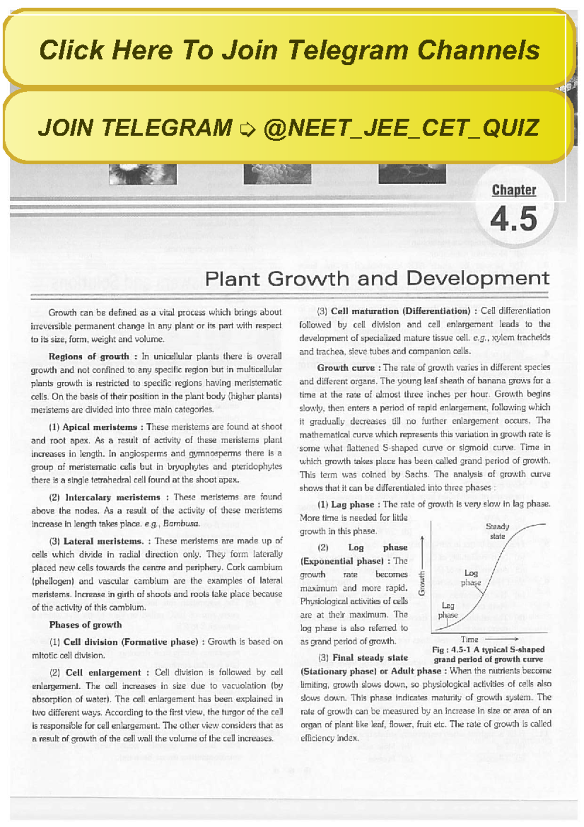 18. Plant Growth AND Development Biology Notes - B.tech CSE - Studocu