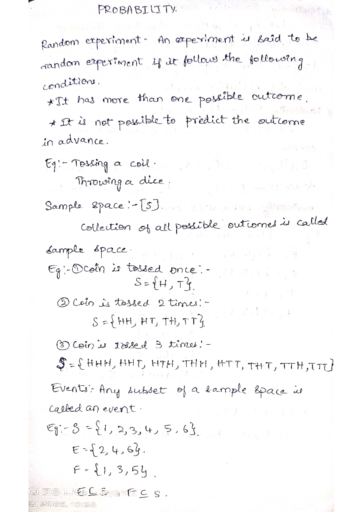 Probability notes - suma - corperative law - Studocu