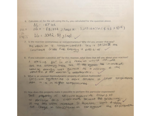 Chm 114 lab 9 procedures and data sheet - Experiment 9: Procedures and ...