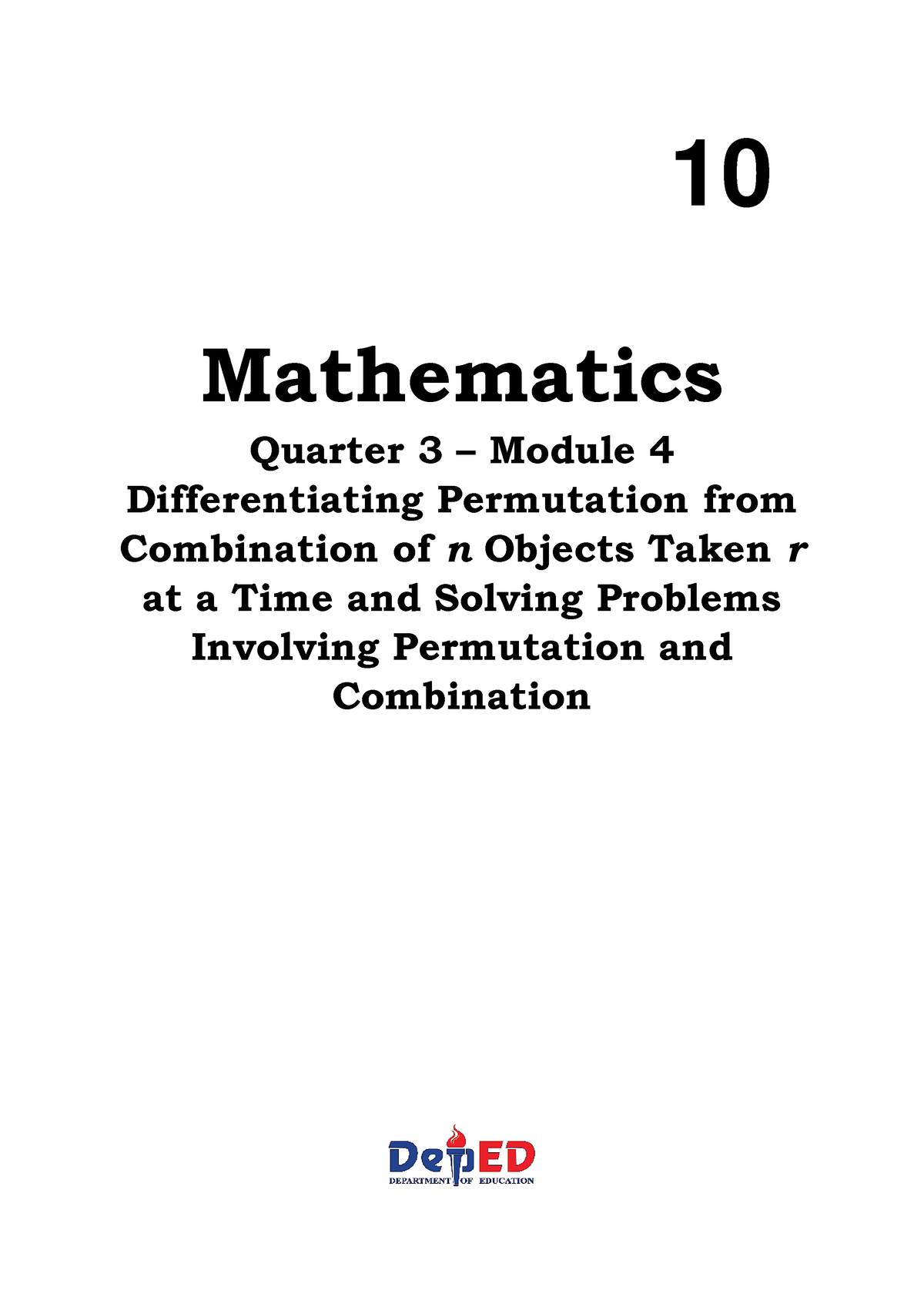 powerpoint presentation math 4 3rd quarter