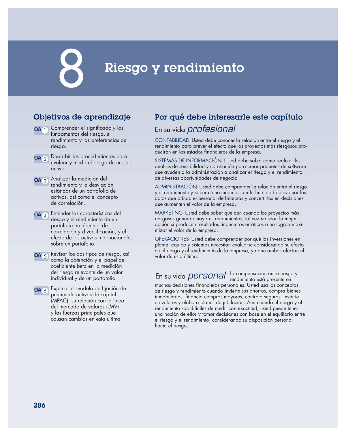 Capítulo 8 Riesgo Y Rendimiento - ####### Por Qué Debe Interesarle Este ...