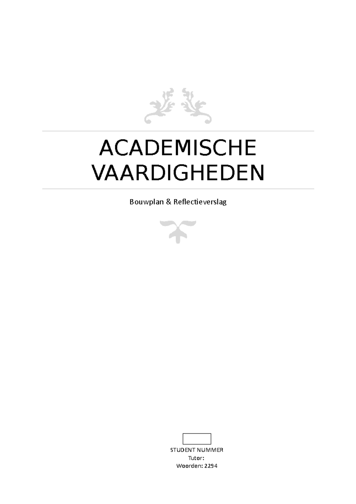 Eindopdracht Academische Vaardigheden Blok 1 Sociologie - ACADEMISCHE ...