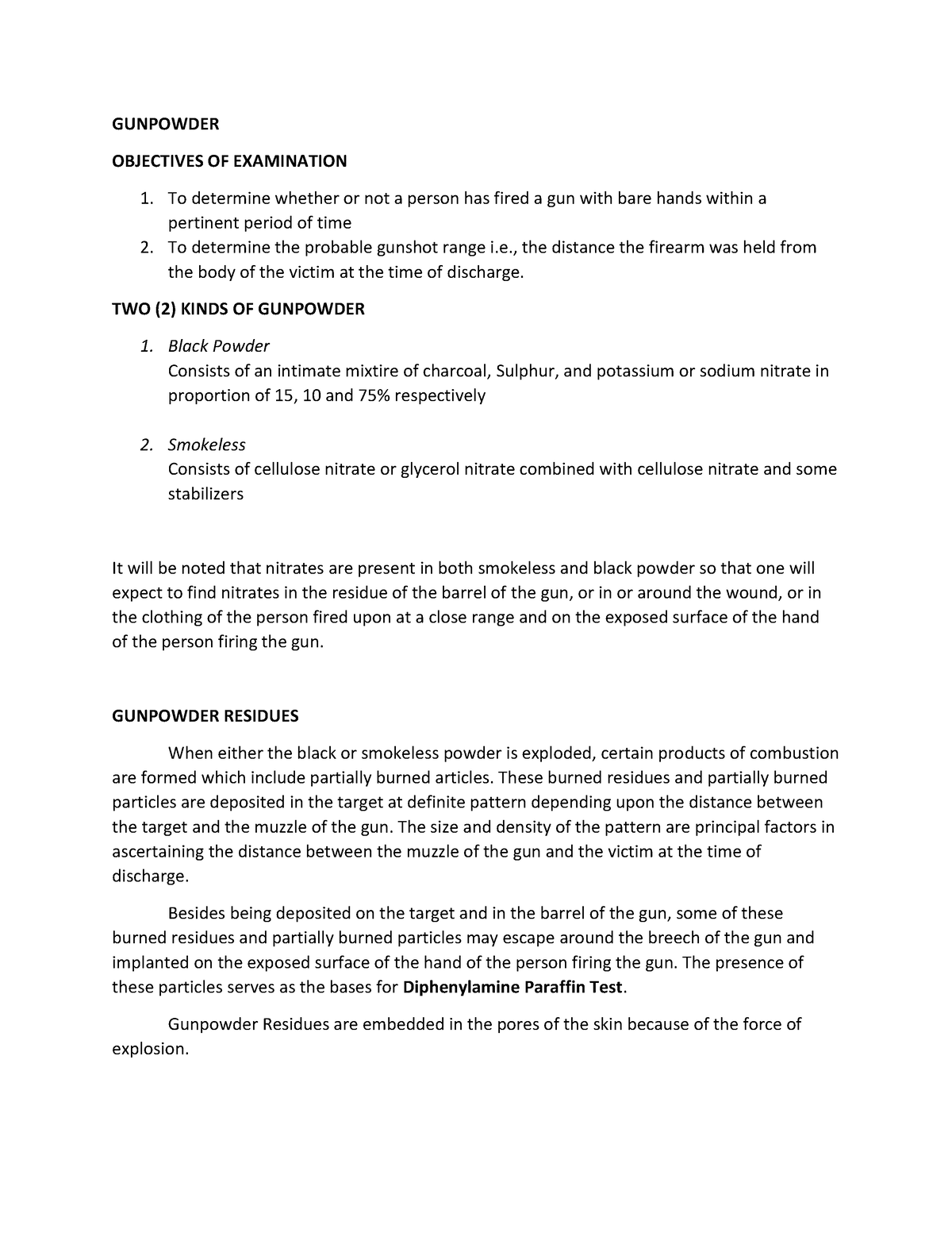 gunpowder-gunpowder-objectives-of-examination-to-determine-whether-or