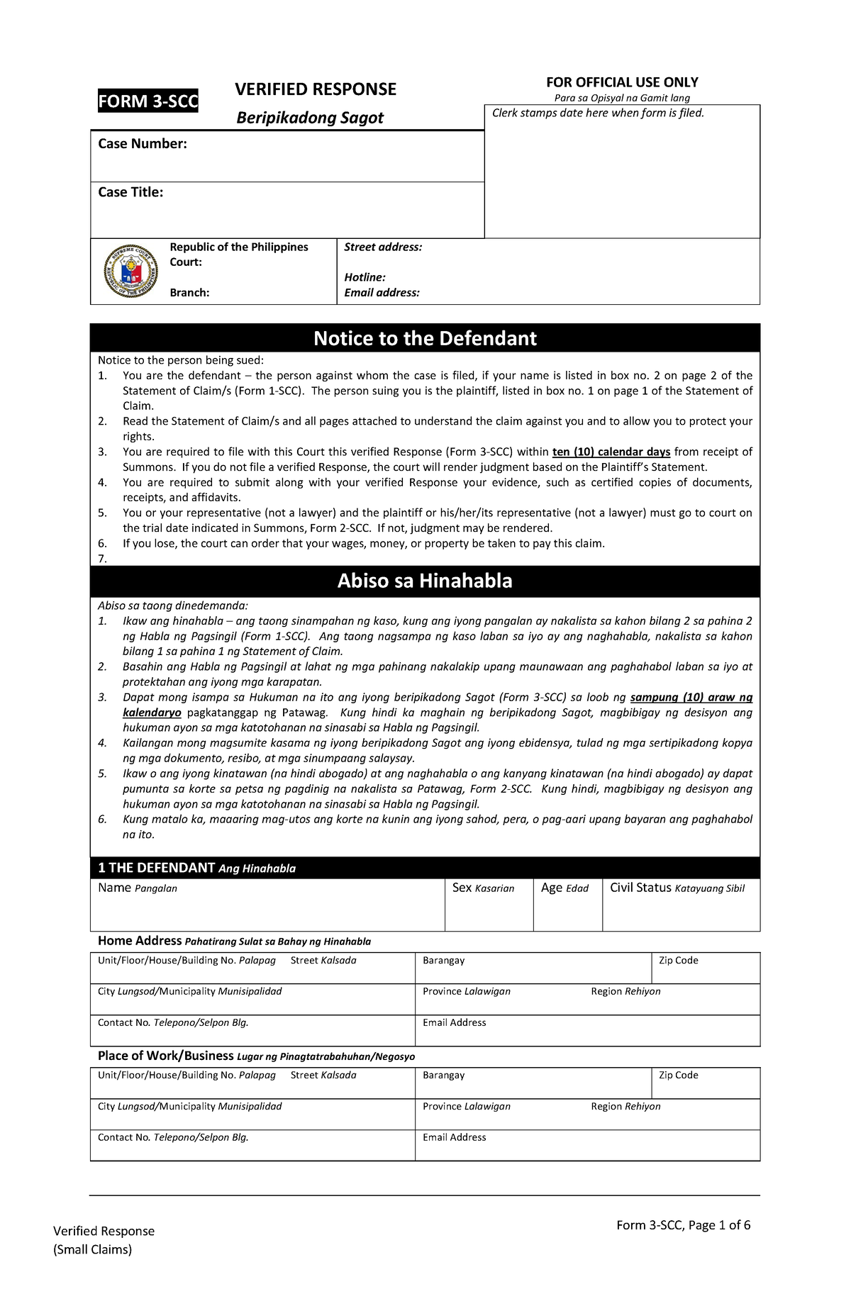 form-03-scc-response-small-claims-form-form-3-scc-page-1-of-6