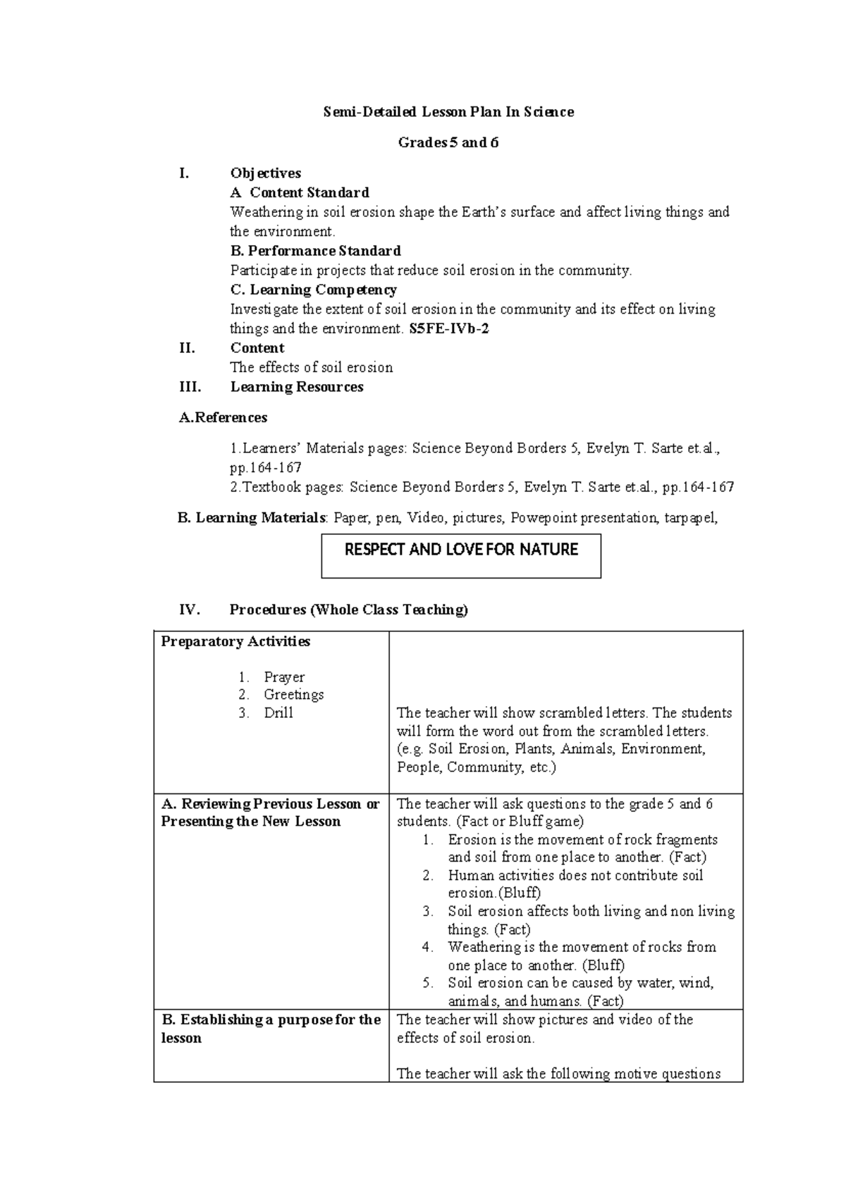 Semi Dlp in multigrade demo - Semi-Detailed Lesson Plan In Science ...