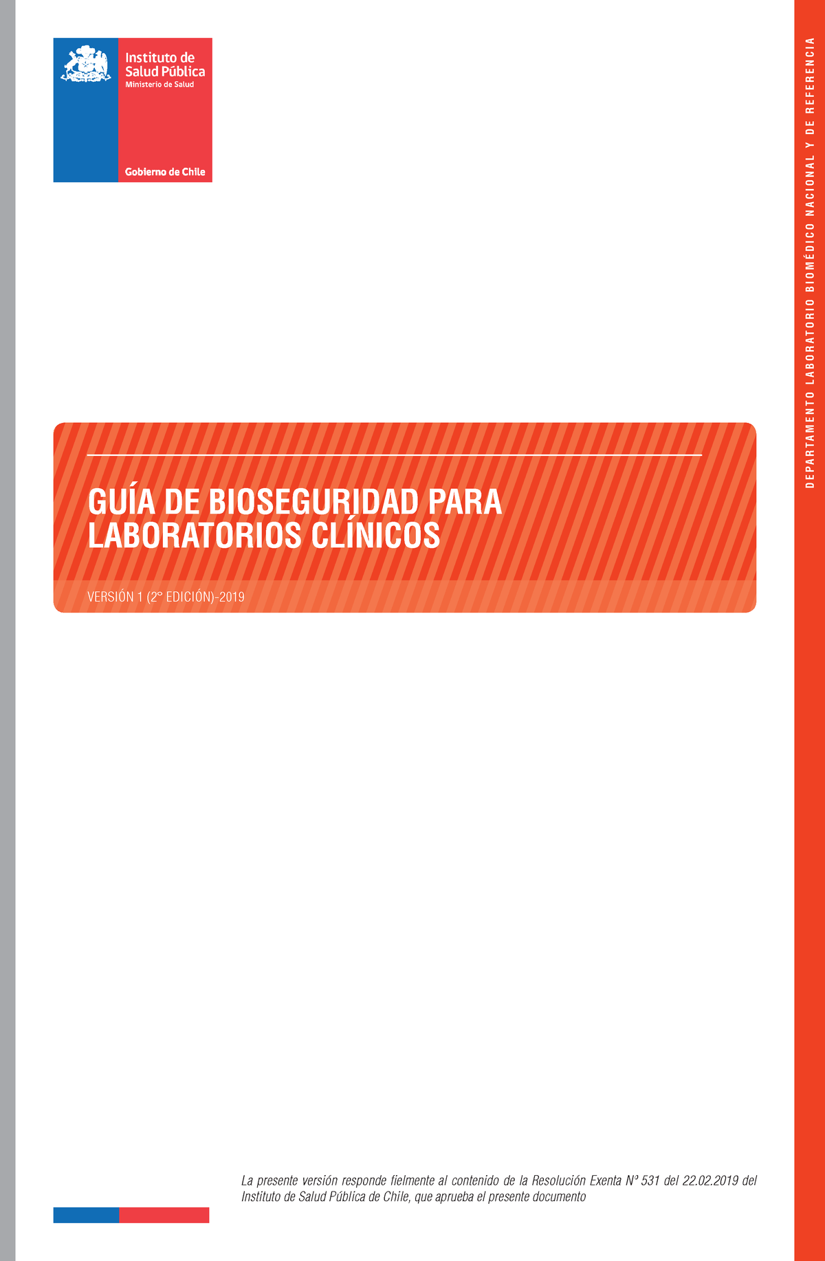 GUÍA DE Bioseguridad PARA Laboratorios Clínicos - D E P A R T A M E N T ...