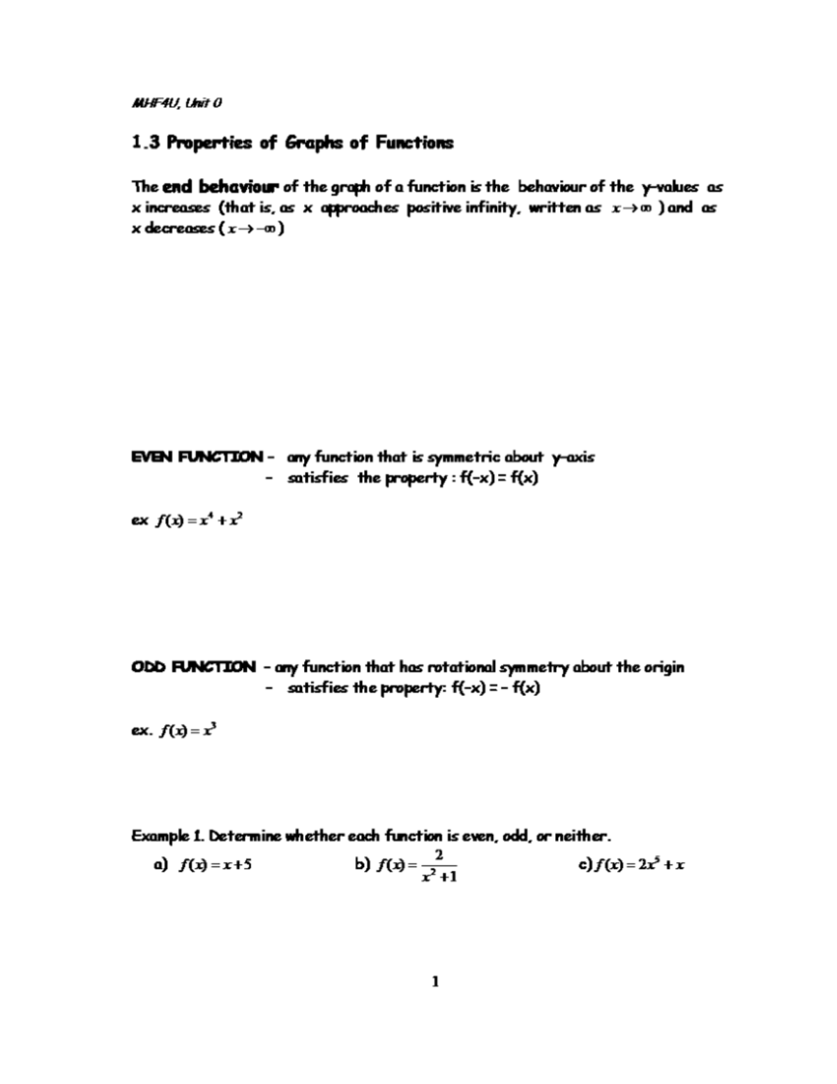 1.3-Clear note - 1.3 advanced function ws - Studocu