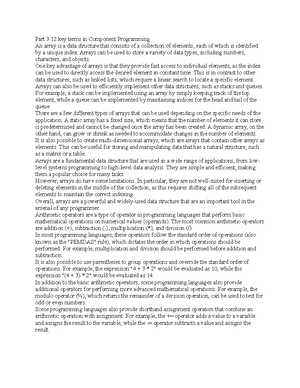 Part 2 12 key terms in Component Programming - Part 2 12 key terms in ...