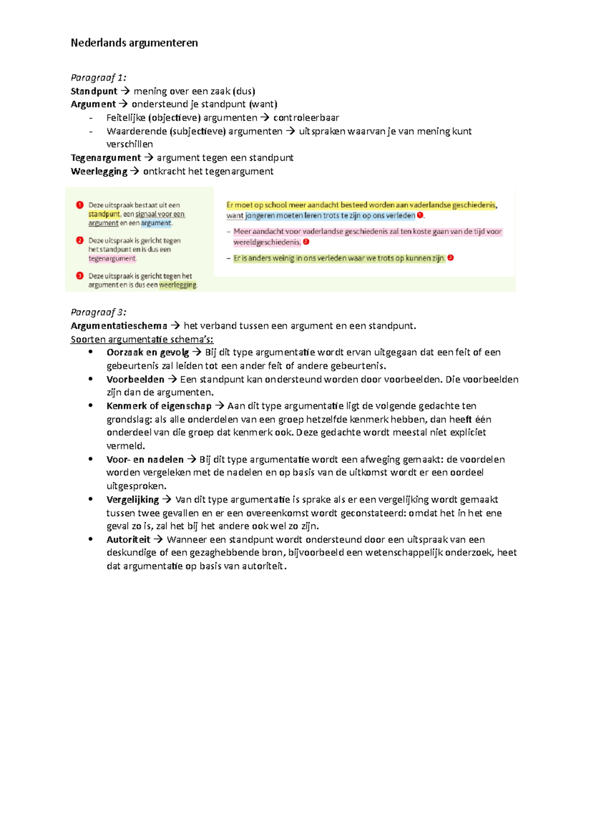 Nederlands Argumenteren Kopie - Paragraaf 1: Standpunt Mening Over Een ...