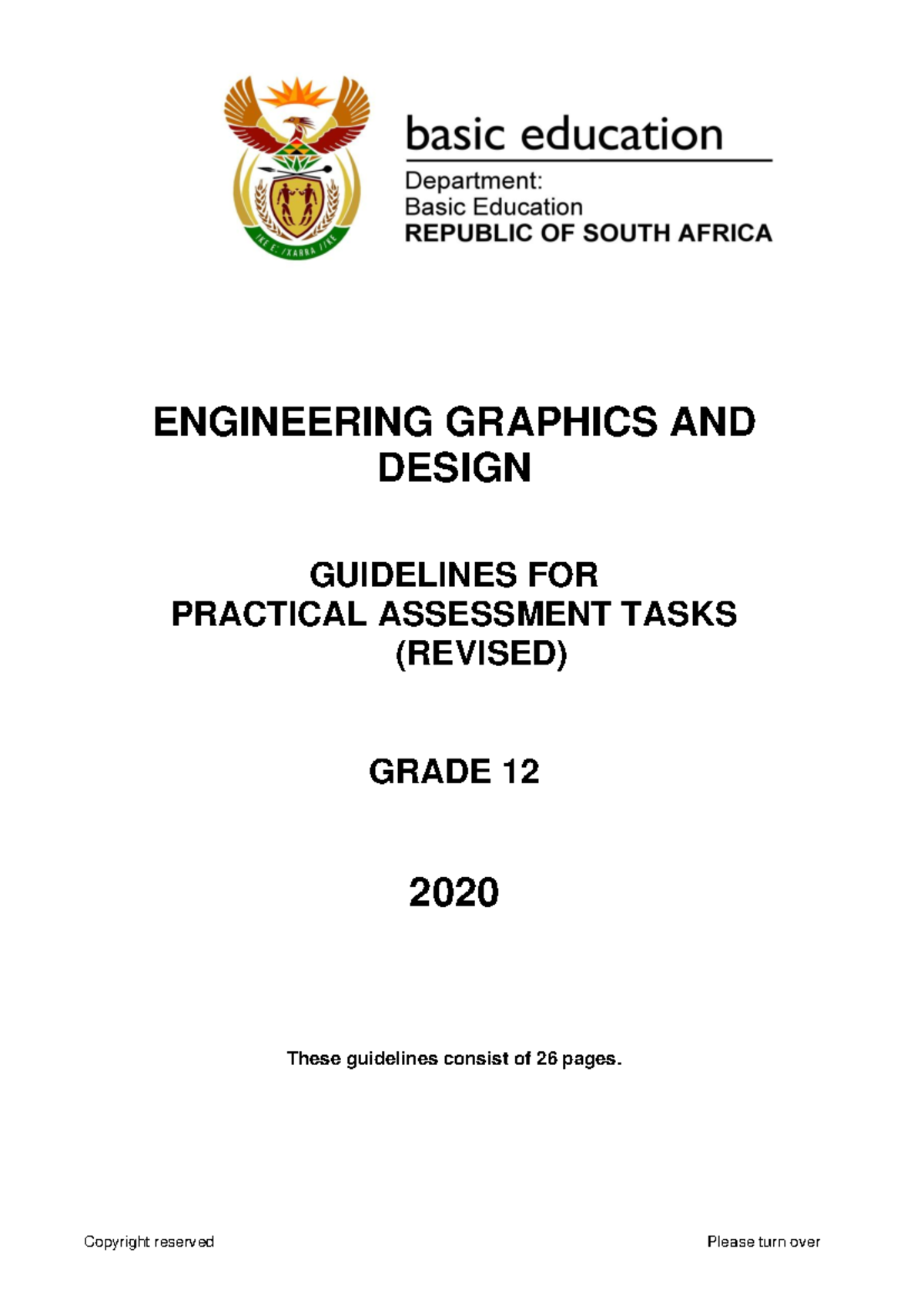 Engineering Graphics & Design PAT GR 12 2020 English (Revised ...