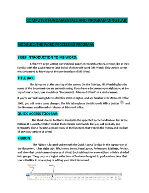 Module 4 JAVA Fundamentals - COMPUTER FUNDAMENTALS AND PROGRAMMING (LAB ...