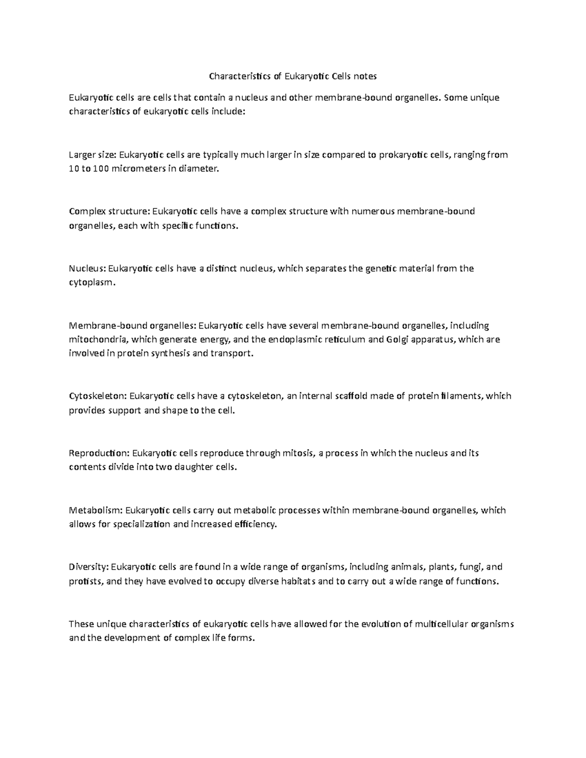 characteristics-of-eukaryotic-cells-notes-eukaryotic-cells-are-cells