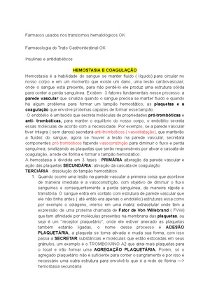 Estudo dirigido farmacocinética I - Explique o que é metabolismo de ...