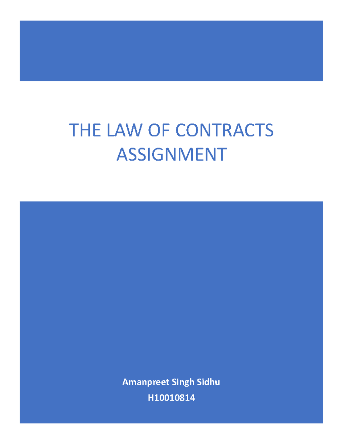 law of assignment contracts