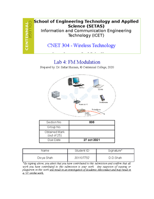 CNET304 Lab 5 Antennas - Assignment Using A New Software Learning More ...