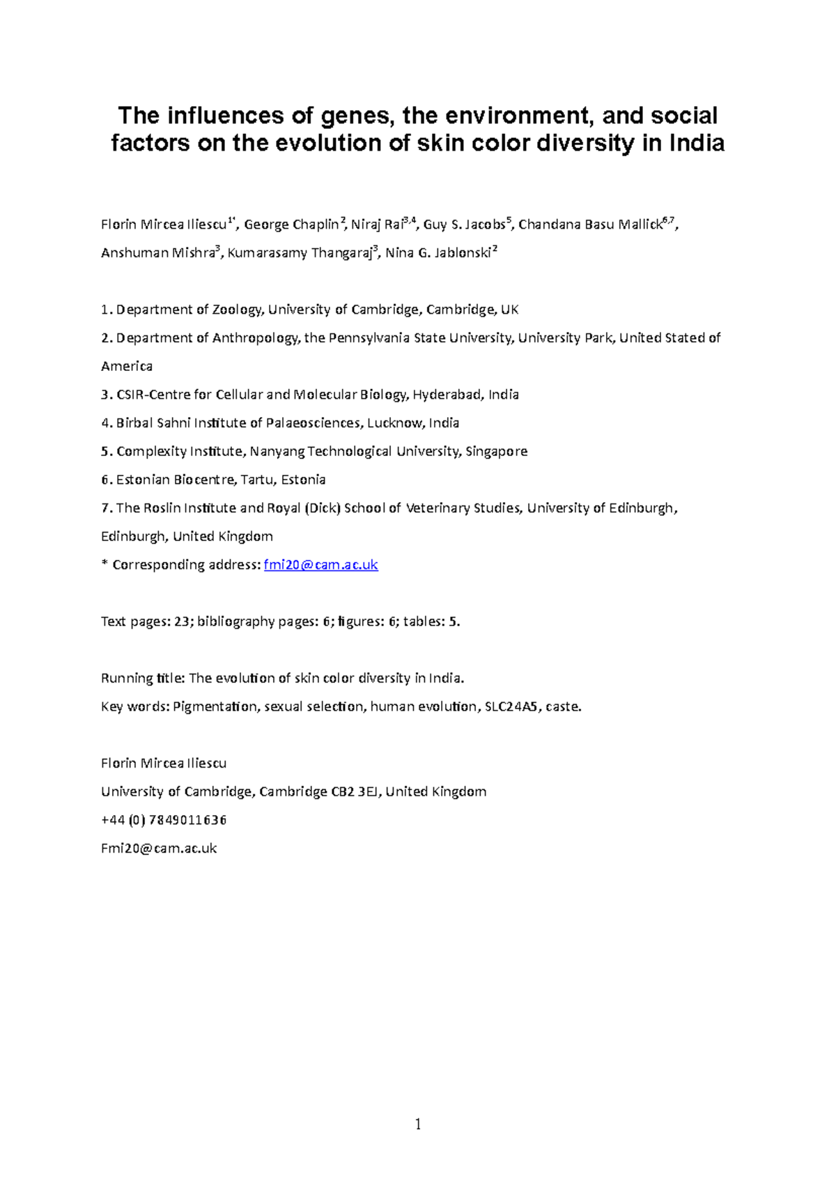 AJHB 18 0054 Skin bleaching practices The influences of genes, the