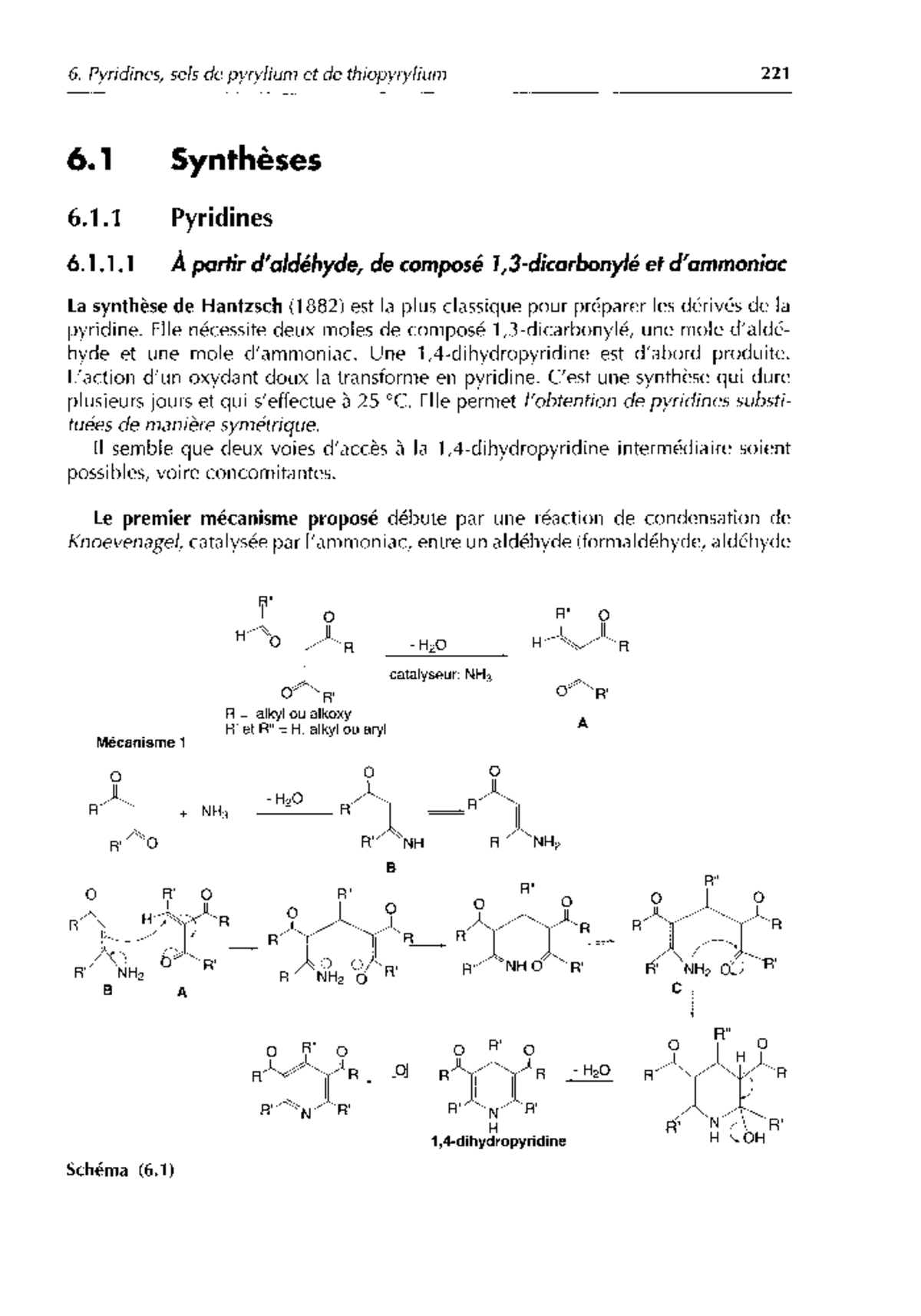 Pyridines 6 Pyridines Sels De Pyrylium Et De Thiopyrylium 221 6