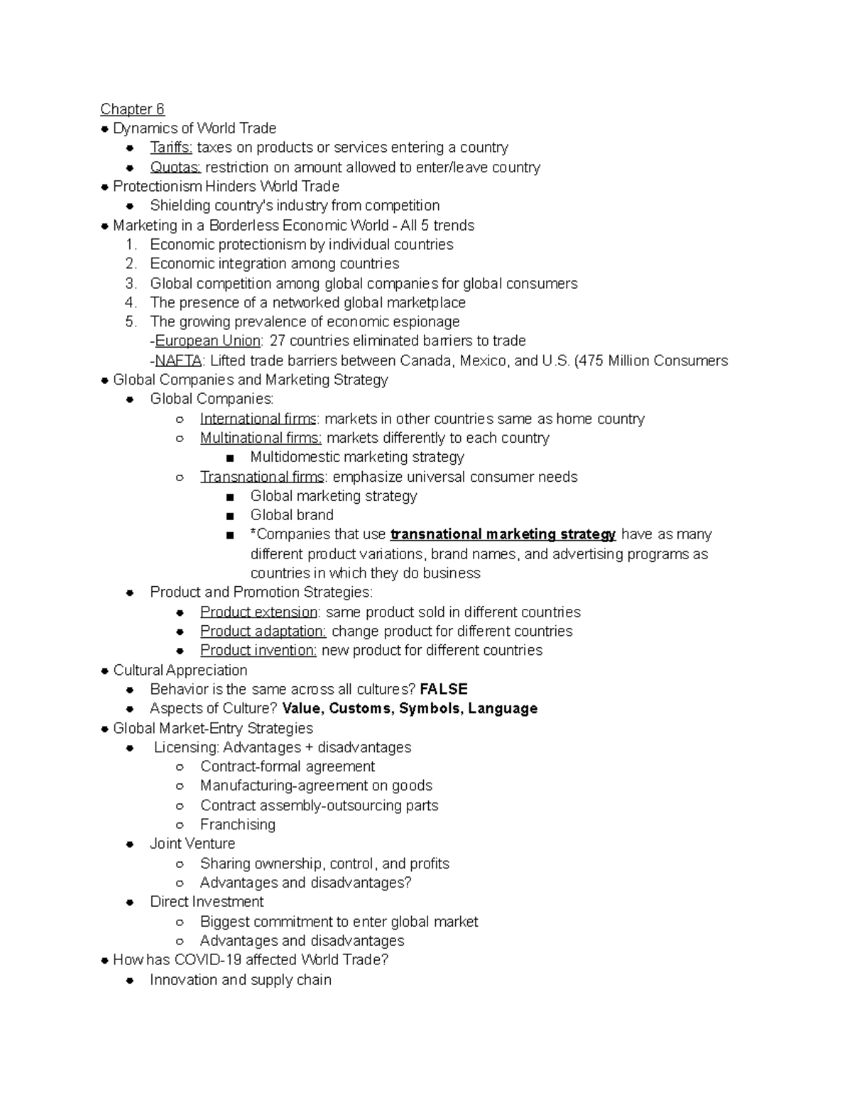 MKTG 3104 - Exam #2 Study Guide - Deprecated API usage: The SVG back ...