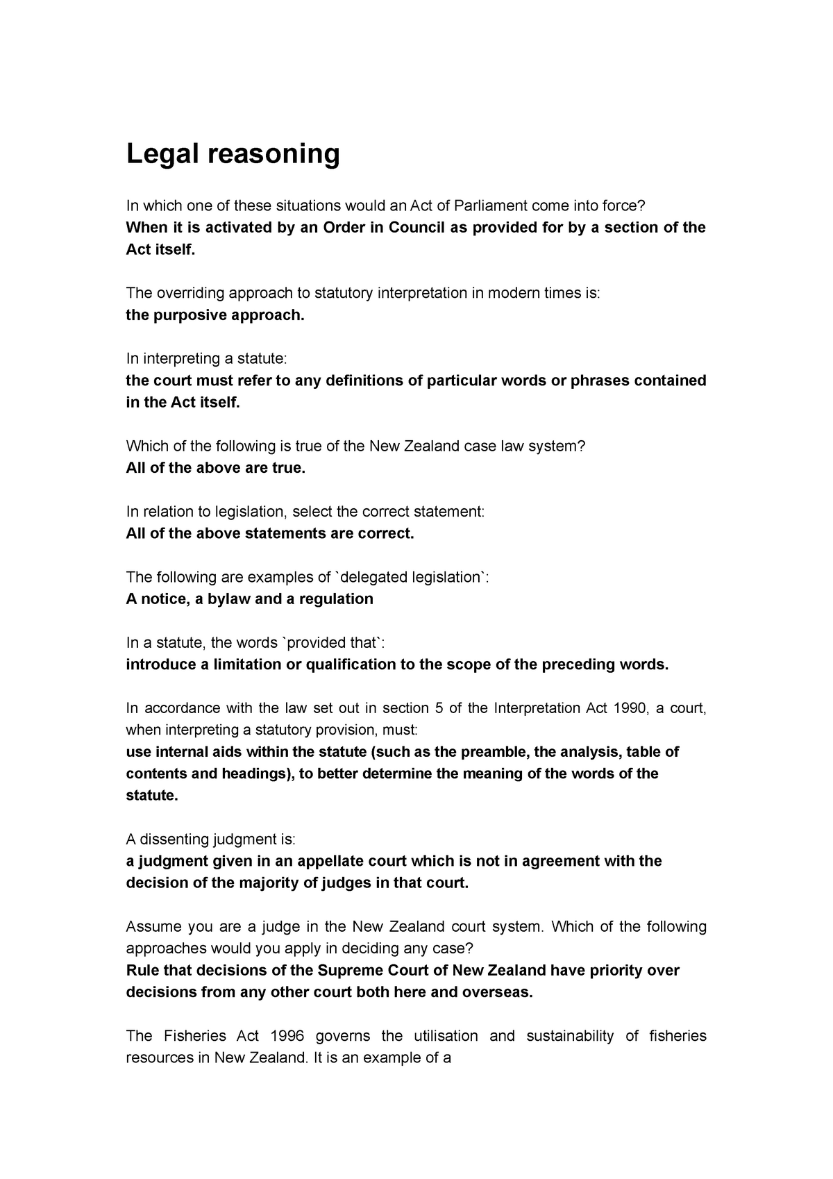 Comlaw quiz answers 30 - quiz 30 answer - Commercial Law