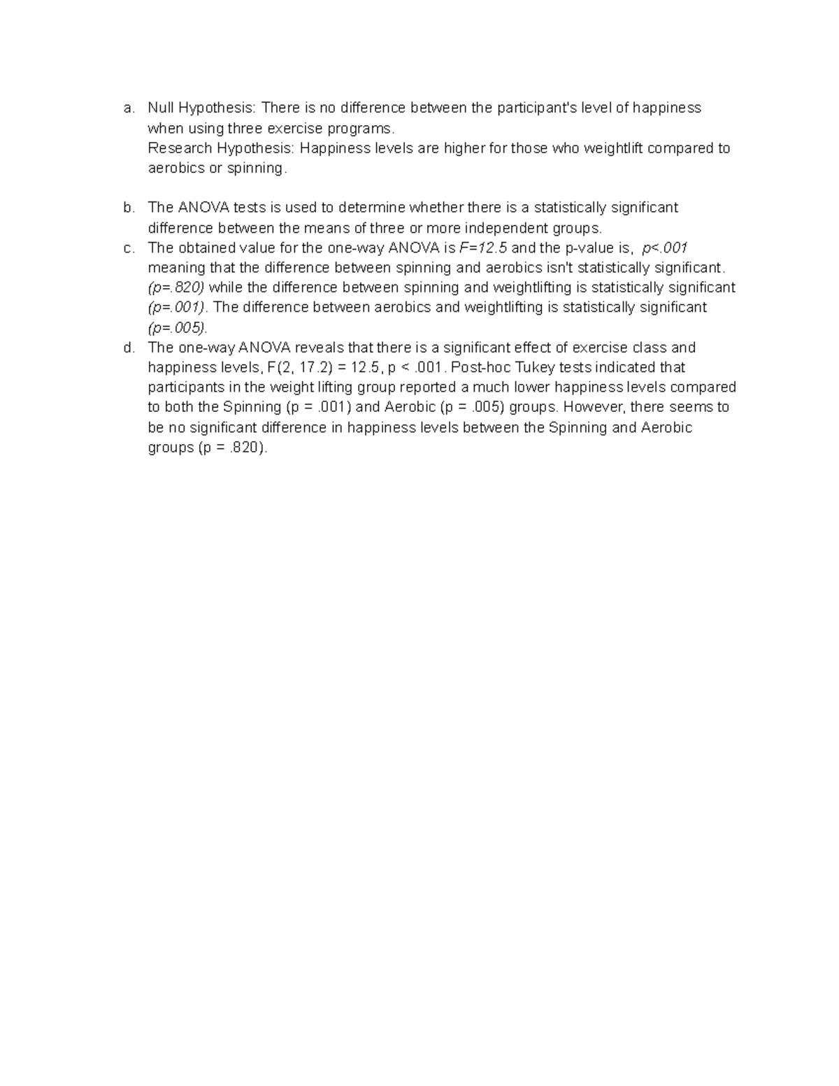 Assignment 7 summary statistical methods for engineers a null