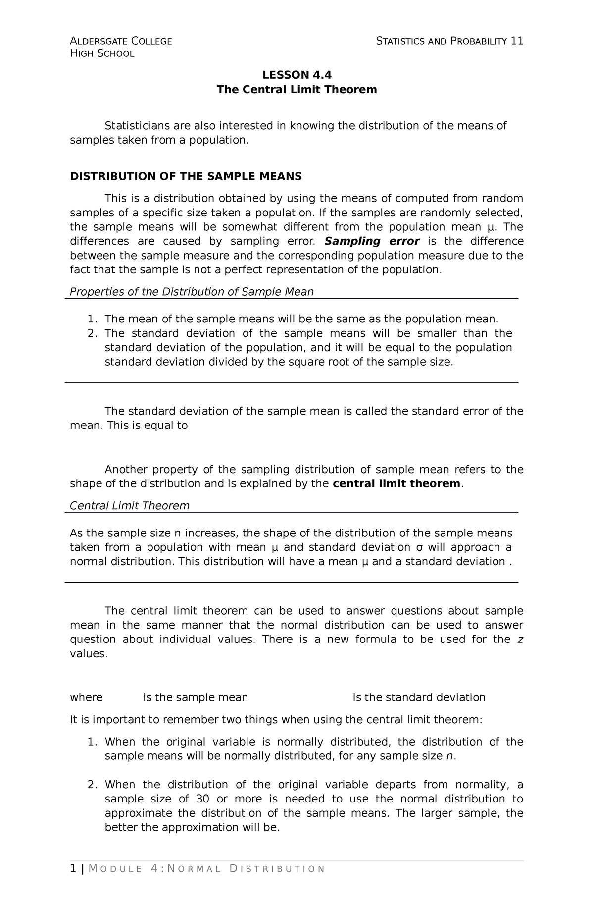 Lesson-4 - Stats - English - Studocu