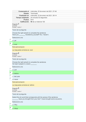 assignment 3 questionnaire u2 uveg idioma extranjero iii