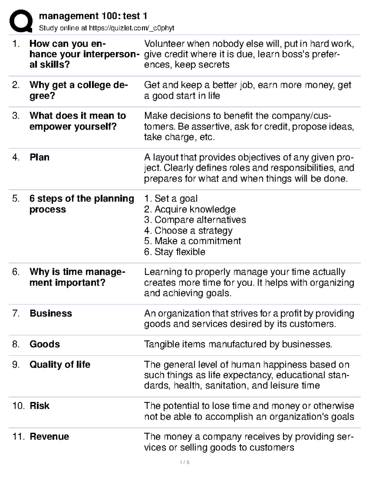 management test 1 - Study online at quizlet/_c0phyt How can you en ...