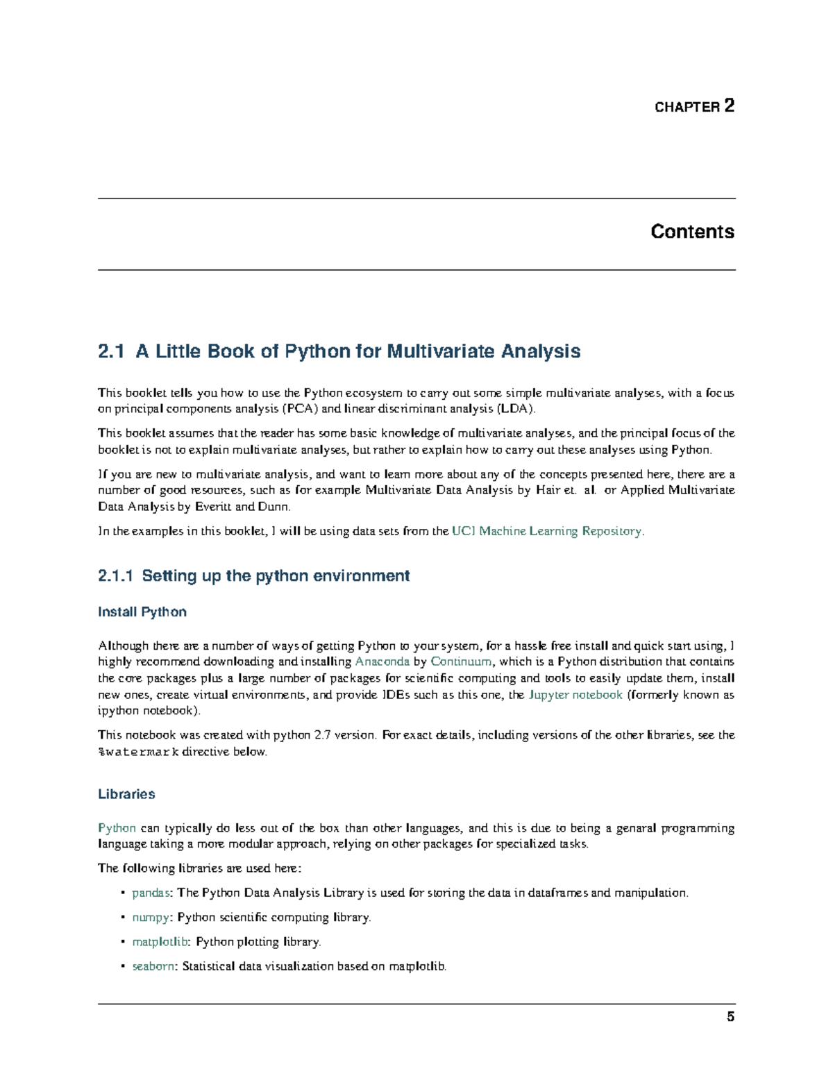 Data visualization using Python - CHAPTER 2 Contents 2 A Little Book of ...