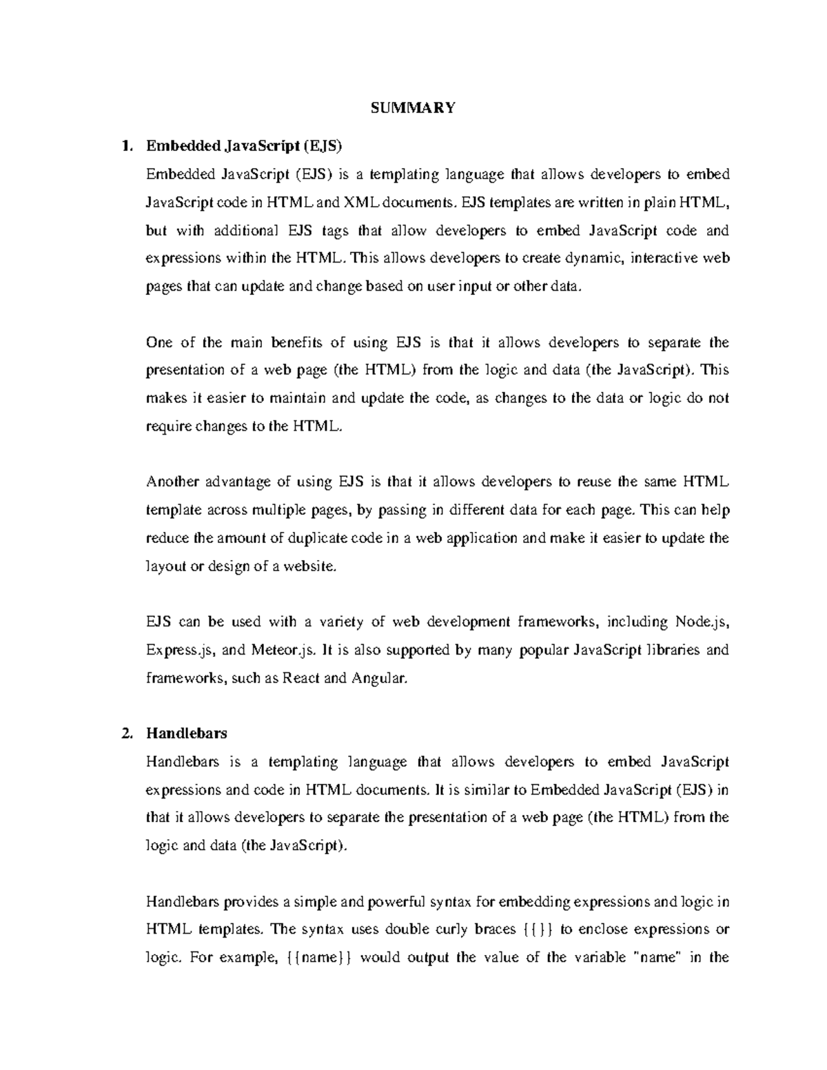 embedded-java-script-and-handlebars-summary-embedded-javascript-ejs