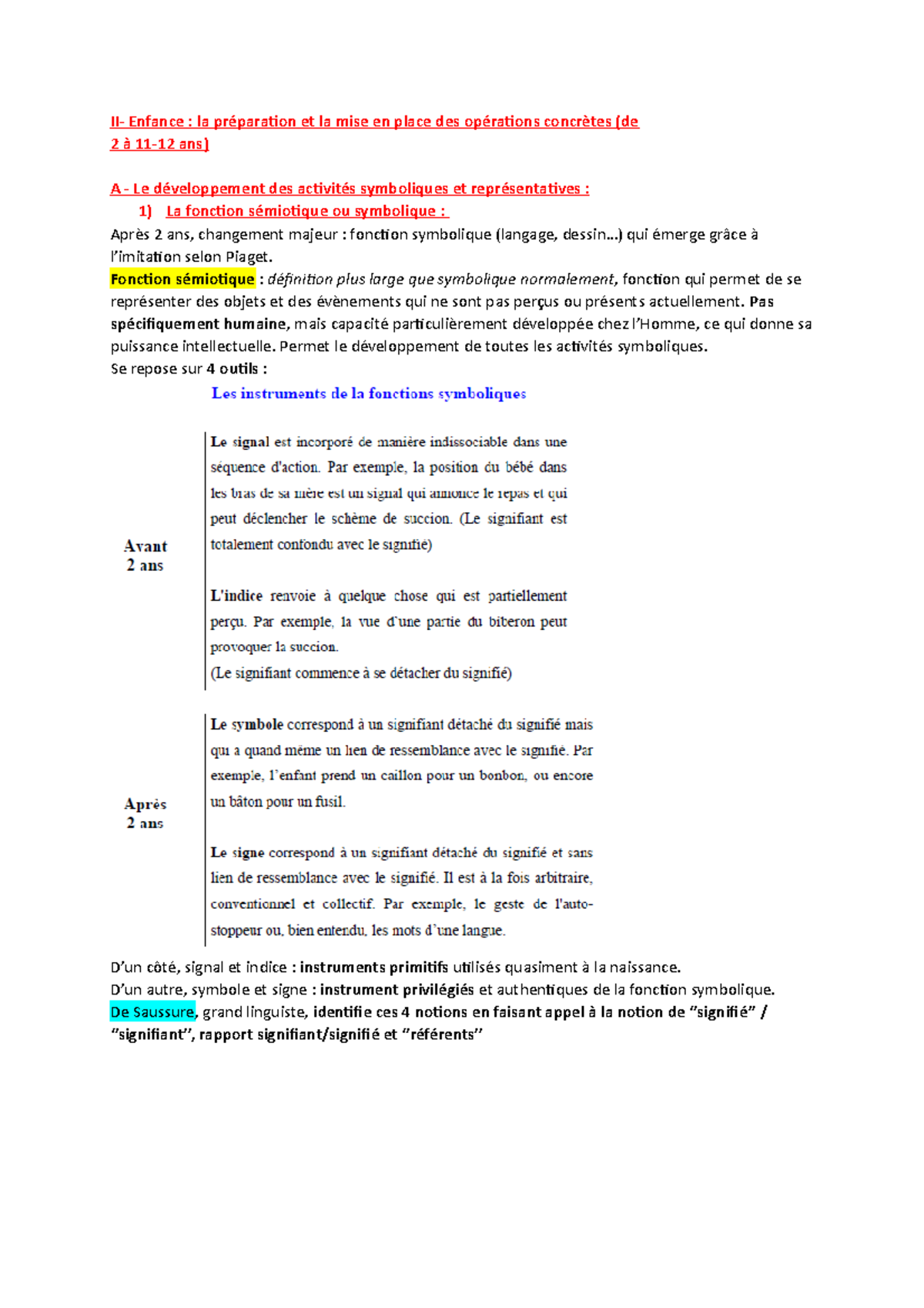 CM2 - Vilette - II- Enfance : la préparation et la mise en place des ...