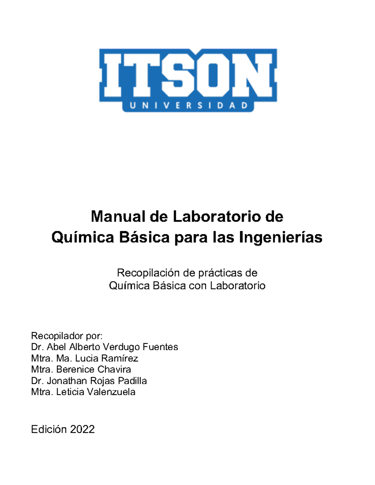 Manual Laboratorio QB Ingenierías - Manual De Laboratorio De Química ...