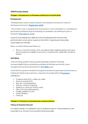 1043 Note w1 to w11 - Summary Introduction to Data Science - FIT 1043 ...