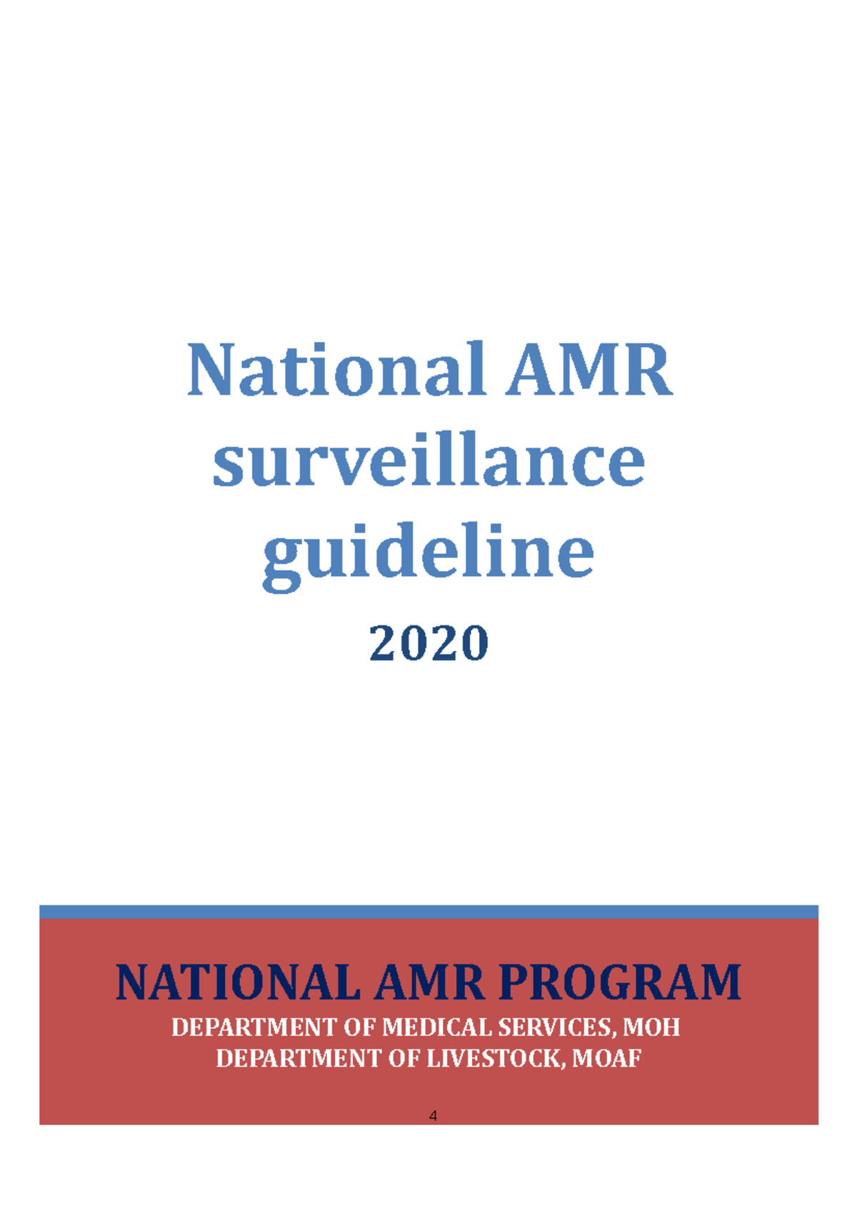 AMR surveillance guideline bhutan v1 CRL - NATIONAL AMR PROGRAM ...
